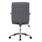 Global Industrial High Back Fabric Task Chair, Charcoal Gray, Fixed Arms, High Back 695622GY - alternate 2